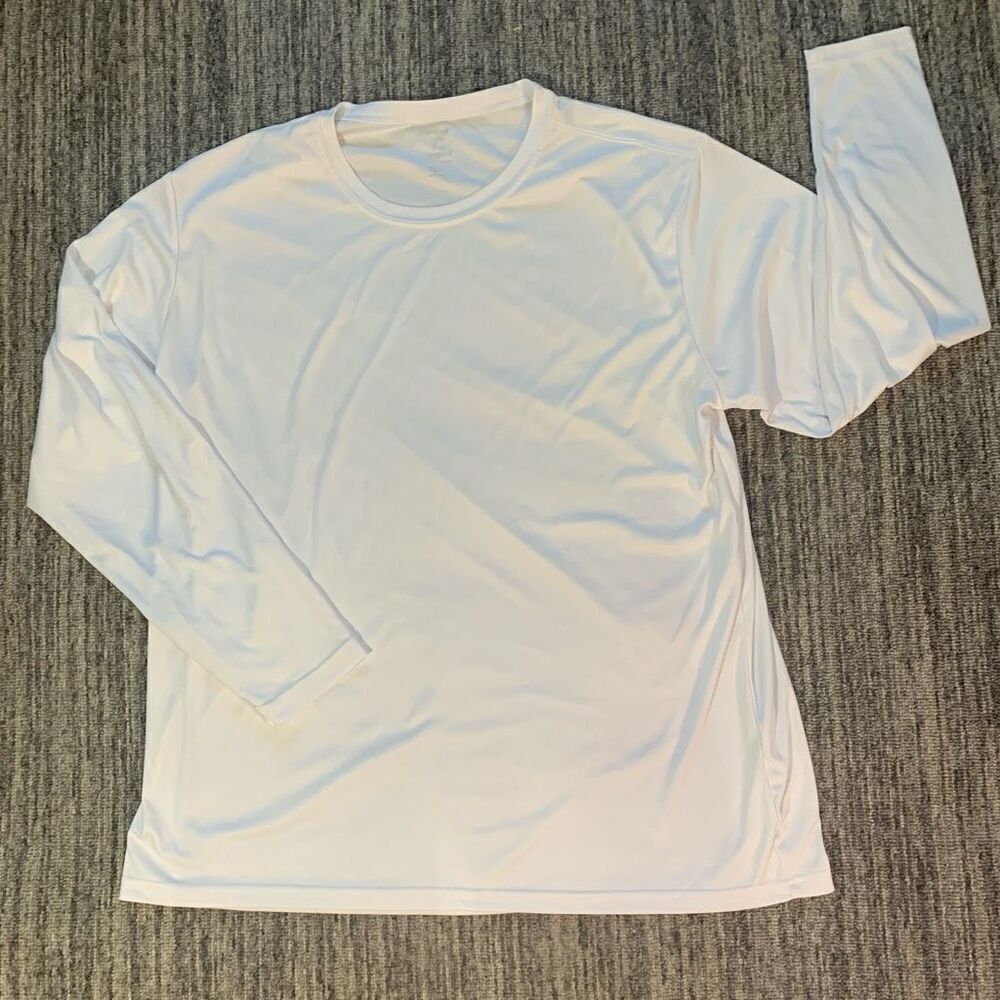 Epicool‎ Mens Womens Size XL Activewear Pullover Shirt White Long Sleeve NWOT